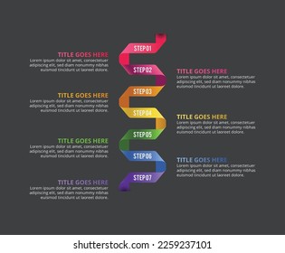 Weekly Planner, Creative Timeline Business Infographic Design Template
