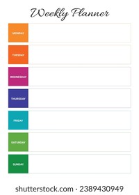 weekly planner minimal to do list printable