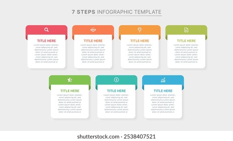 Weekly Planner Organizer Infographic Template Design with 7 Options