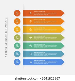 Weekly Planner Organizer Infographic Template Design with 7 Options