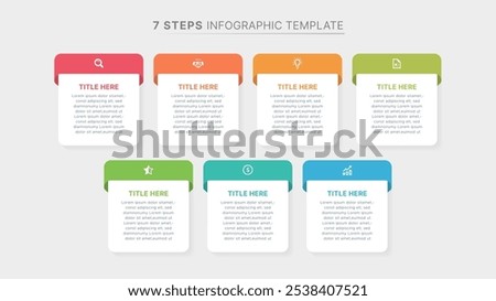 Weekly Planner Organizer Infographic Template Design with 7 Options