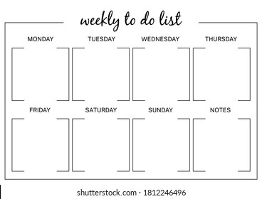 Planificador semanal, planificador de páginas para diario, portátil, página imprimible