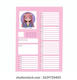 weekly planner. stationery product design