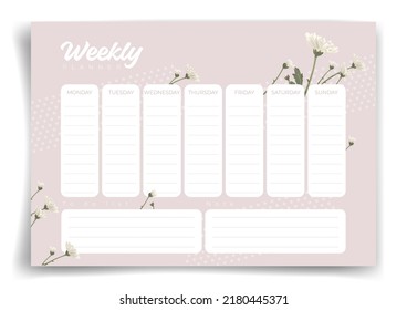 Weekly Planner. Travel Planner. Habit Tracker. Monthly Planner. Monthly Planner Habit Tracker Blank Template. Vector Illustration. Minimal Style. Clean Style. Daily To Do.