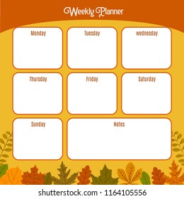 weekly plannere with autumn theme2