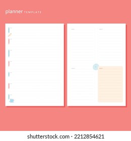 Weekly playful journal planner template