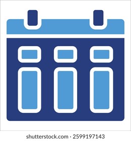Weekly Schedule Icon Element For Design