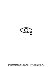 weep icon,vector best line icon.
