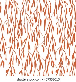 Weeping willow branch pattern