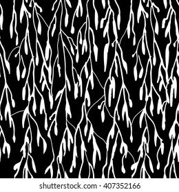Weeping willow branch pattern