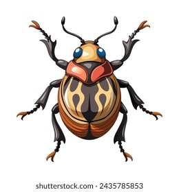 Weevil isolated illustration on white background