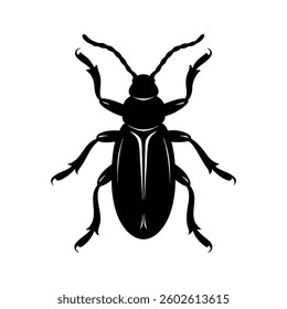 weevil of a silhouette art