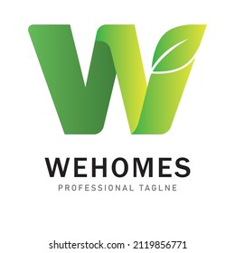 Wehomes Logo - W Letter Logo
