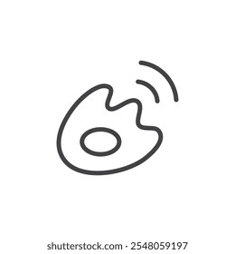 Weibo icon Logo symbol outline set