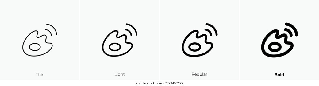 weibo icon. Thin, Light Regular And Bold style design isolated on white background