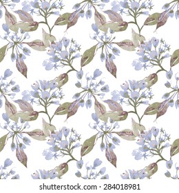Weigelas Seamless Pattern, eps 8