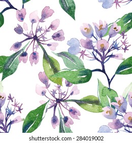 Weigelas Seamless Pattern, eps 8