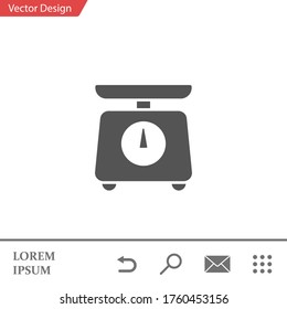 Icono de peso. Ilustración del vector EPS 10.