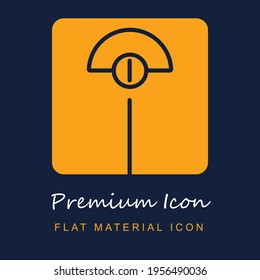 Icono de material azul y amarillo de la escala de peso