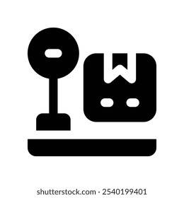 weigh scale icon. vector glyph icon for your website, mobile, presentation, and logo design.