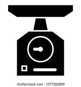 weigh scales icon glyph vector design