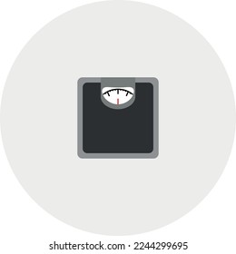 weigh scales icon vector. Diet and weight illustration symbol. 
