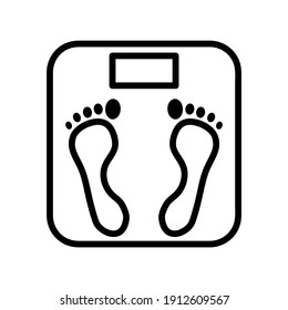 Weigher flach Symbol. Piktogramm für Web. Zeilenhub. Koffer einzeln auf weißem Hintergrund. Vektor eps10