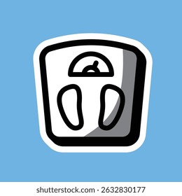 Vector de etiqueta engomada editable del estilo de la historieta
