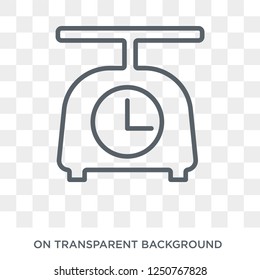 Weighing icon. Weighing design concept from Electronic devices collection. Simple element vector illustration on transparent background.