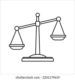 weighing icon on white background
