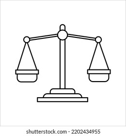 weighing icon on white background
