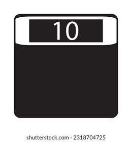 weighing icon vector template illustration logo design