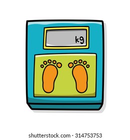 Weighing machine doodle