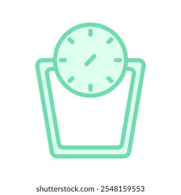 Weighing Machine duotone line icon , vector, pixel perfect, illustrator file