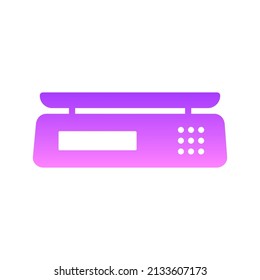 Weighing Machine Glyph Gradient Icon Design