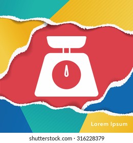 Weighing machine icon