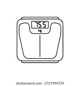 Symbol der Waage auf weißem Hintergrund