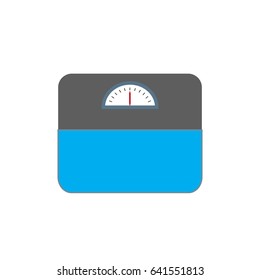 Weighing machine icon. Scale, measure, weight icon. Isolated. Flat design. Vector illustration.