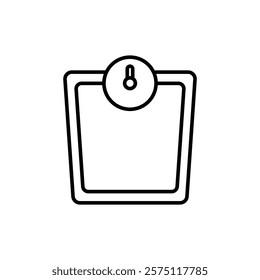 weighing machine icon Simple outline illustration