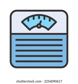 Weighing Machine Icon vector image. Suitable for mobile apps, web apps and print media.