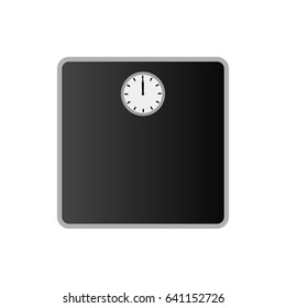 Weighing machine icon. Weight scale measure icon. Isolated. Flat design. Vector illustration