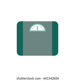 Weighing machine icon. Weight, scale, measure icon. Isolated. Flat design. Vector illustration.