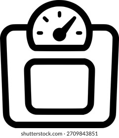 Señal de la máquina de pesaje, símbolo, Vector, arte