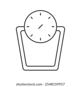 Weighing Machine thinline icon , vector, pixel perfect, illustrator file