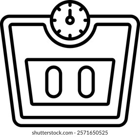 Weighing Machine vector icon. Can be used for printing, mobile and web applications.