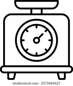 Weighing Machine vector icon. Can be used for printing, mobile and web applications.