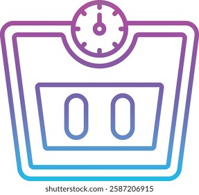 Weighing Machine vector icon. Can be used for printing, mobile and web applications.