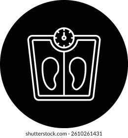 Weighing Machine vector icon. Can be used for printing, mobile and web applications.