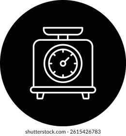 Weighing Machine vector icon. Can be used for printing, mobile and web applications.