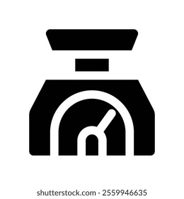 Weighing Sale icon. vector glyph icon for your website, mobile, presentation, and logo design.